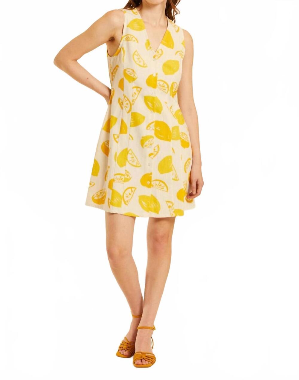 NEW PEPALOVES lemonade skate mini dress in white